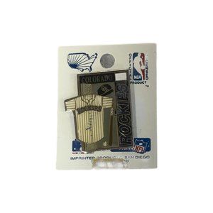 Colorado Rockies jersey baseball bat MLB pin NWT vintage